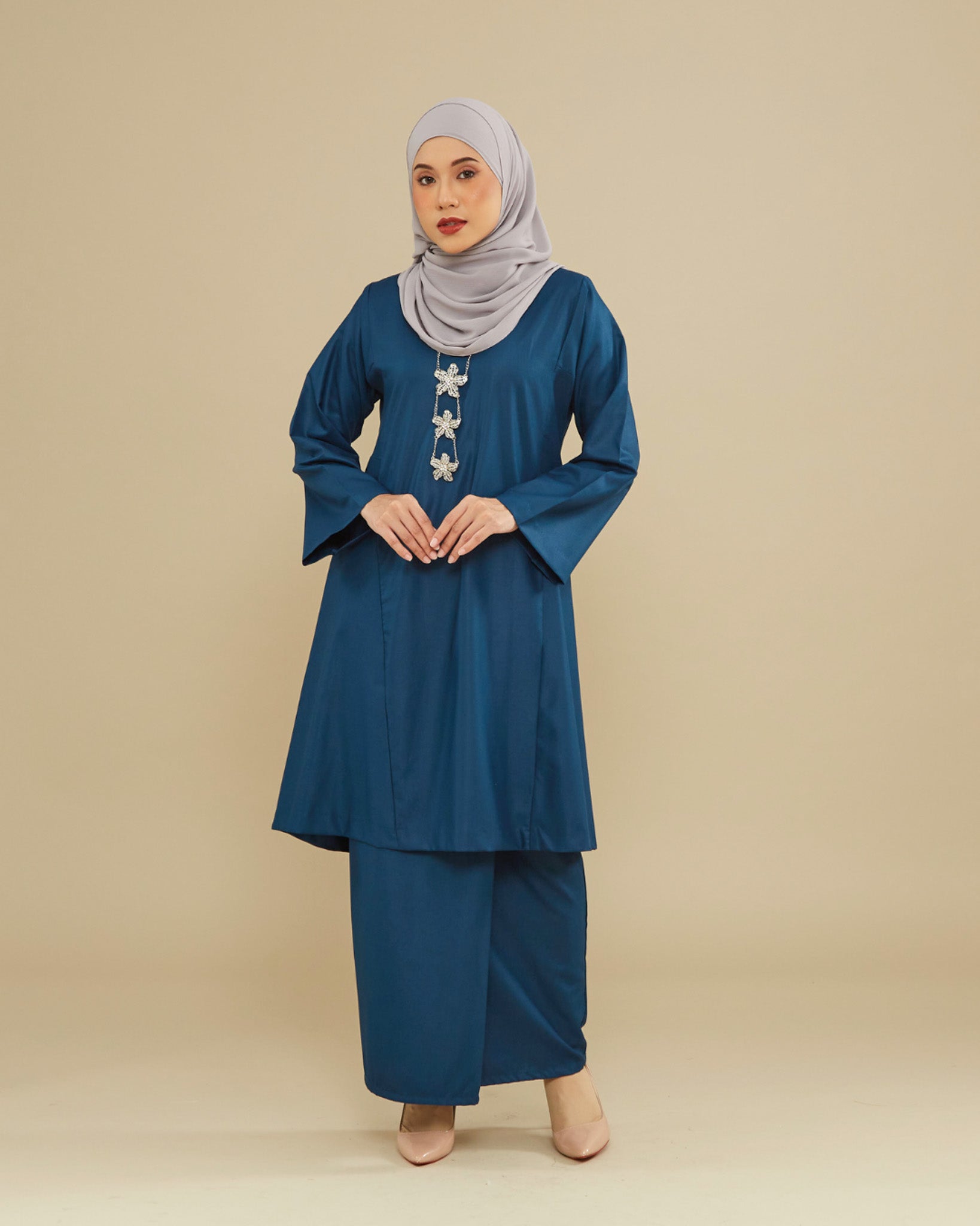 KEMBOJA KURUNG PAHANG - TEAL