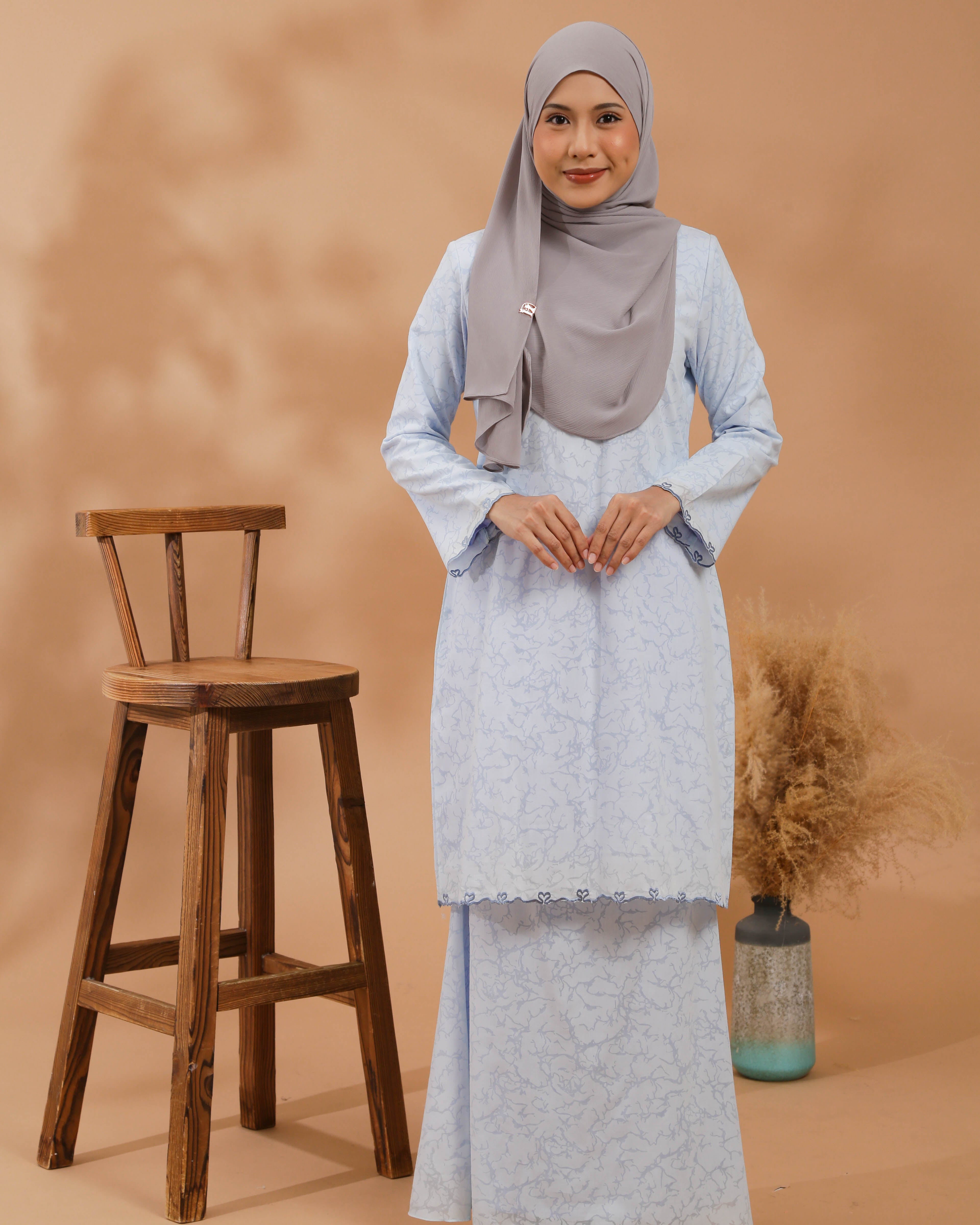 KEJORA KURUNG MODEN - BABY BLUE