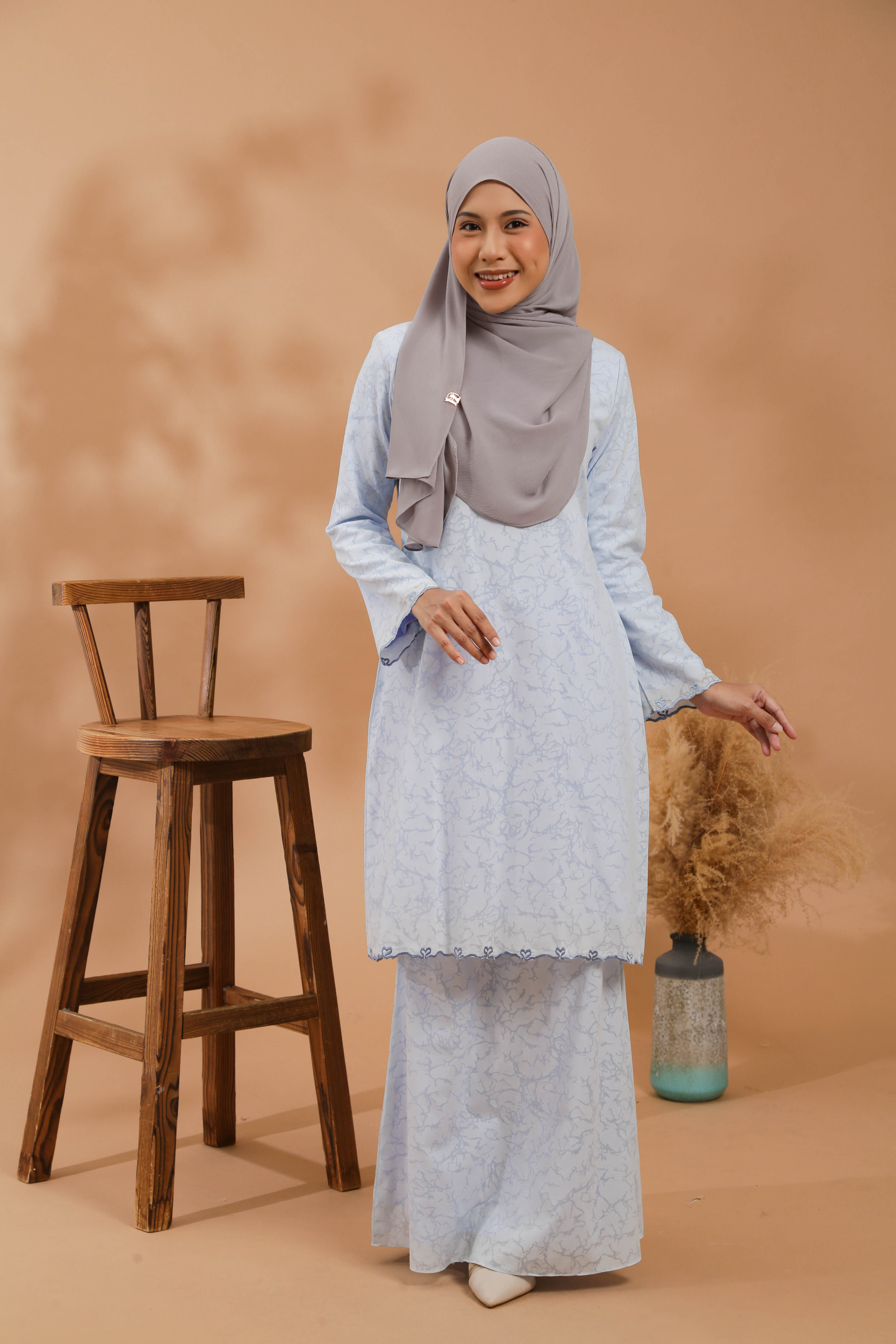 KEJORA KURUNG MODEN - BABY BLUE