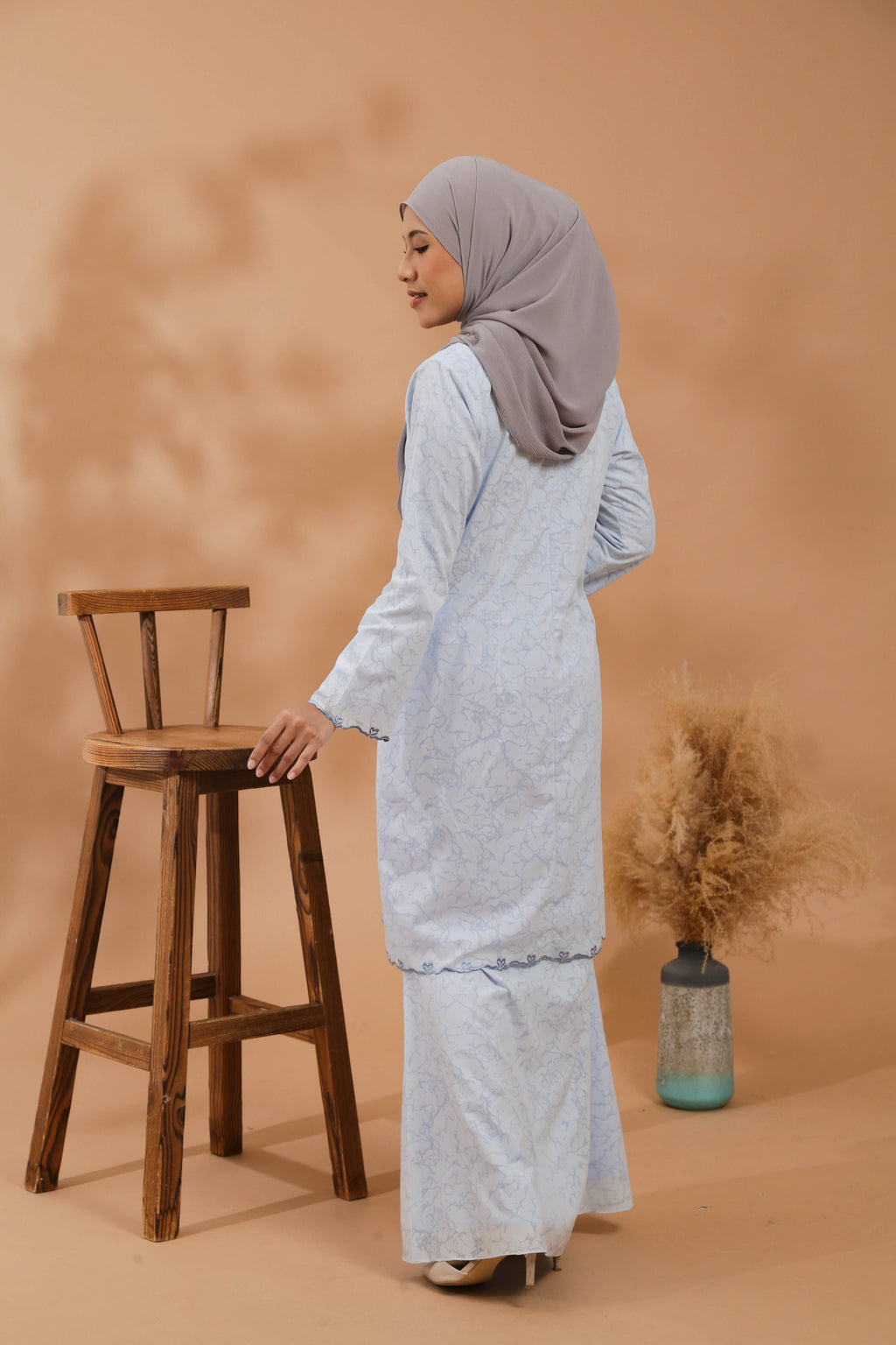 KEJORA KURUNG MODEN - BABY BLUE