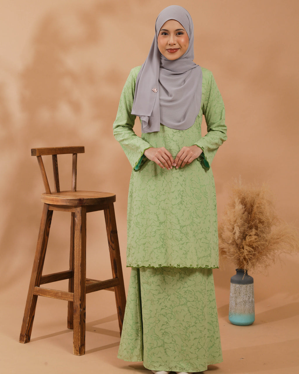 KEJORA KURUNG MODEN - APPLE GREEN