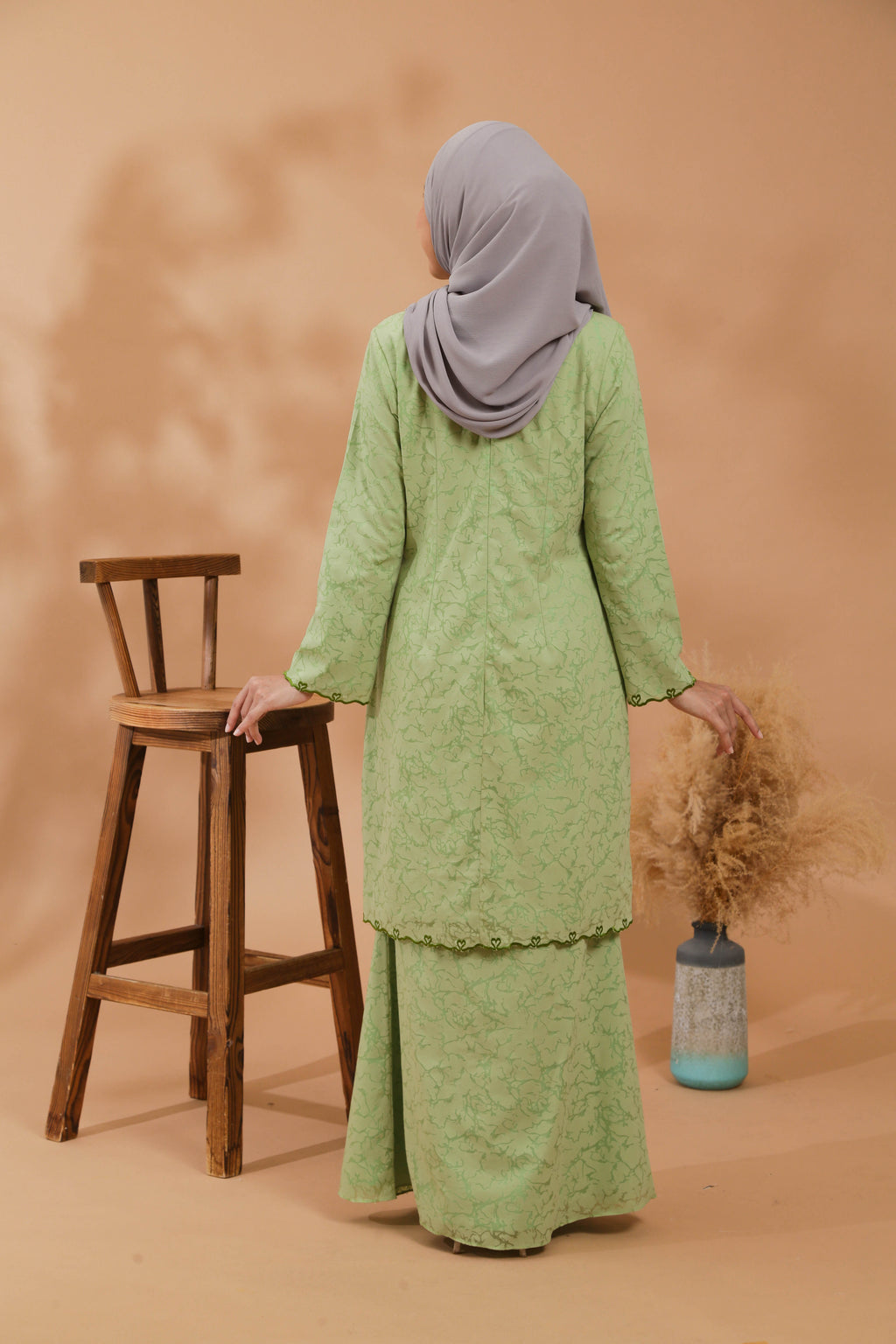 KEJORA KURUNG MODEN - APPLE GREEN