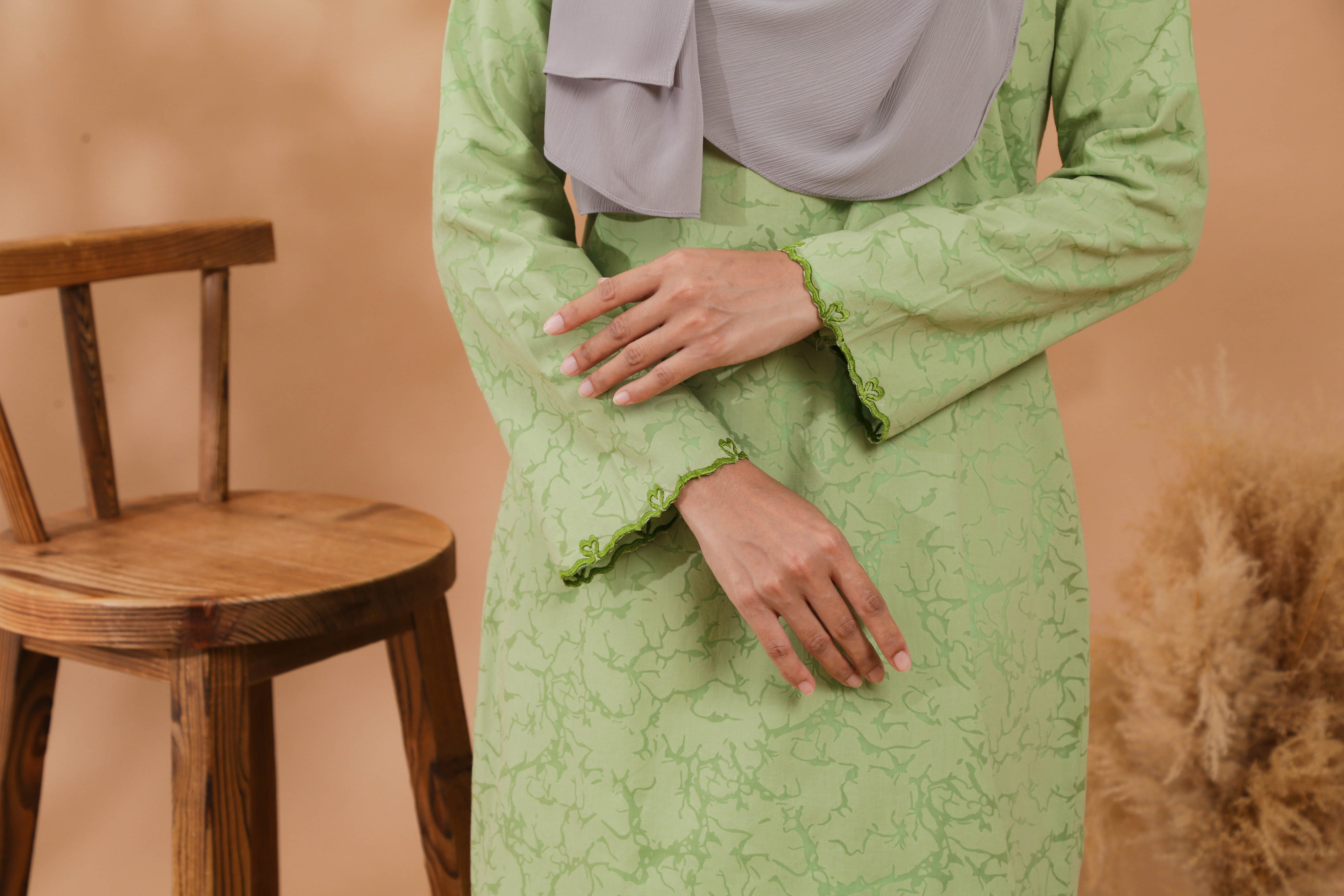 KEJORA KURUNG MODEN - APPLE GREEN