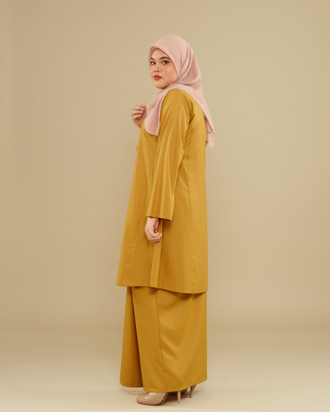 KEMBOJA KURUNG PAHANG - MUSTARD