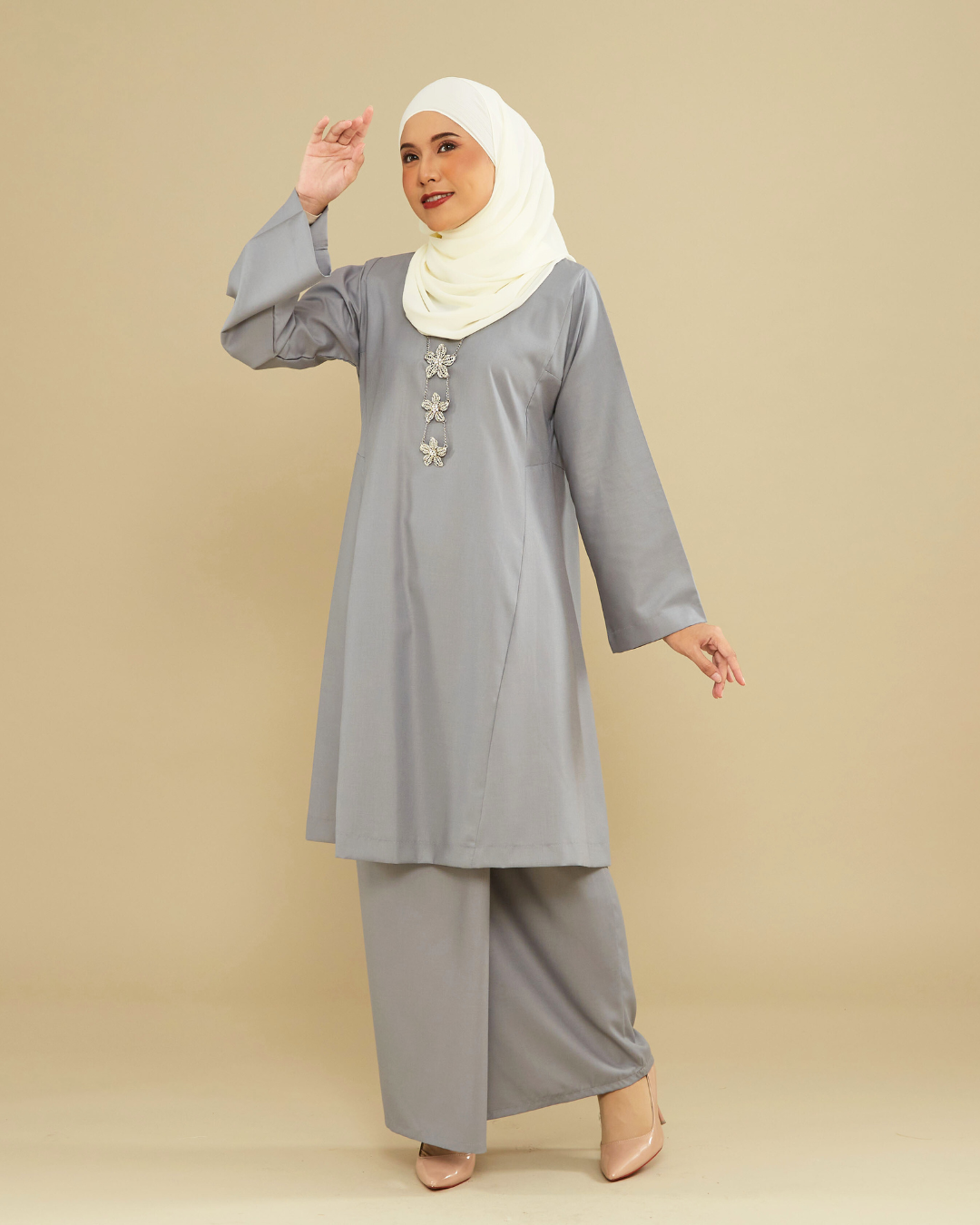 KEMBOJA KURUNG PAHANG - GREY