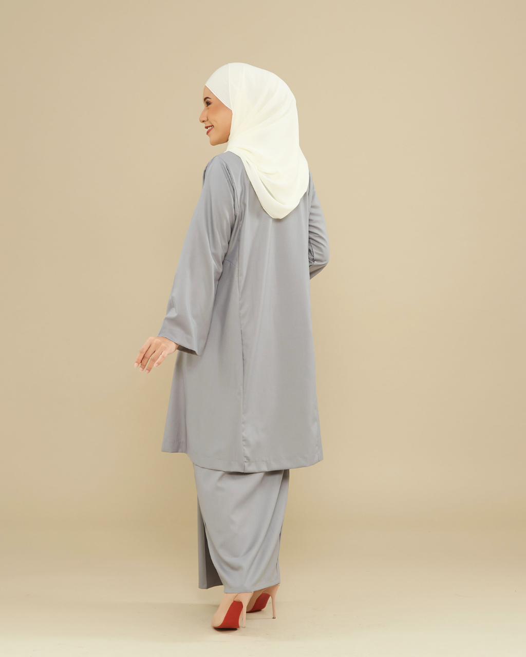 KEMBOJA KURUNG PAHANG - GREY