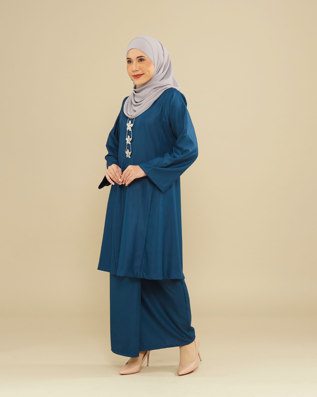 KEMBOJA KURUNG PAHANG - TEAL