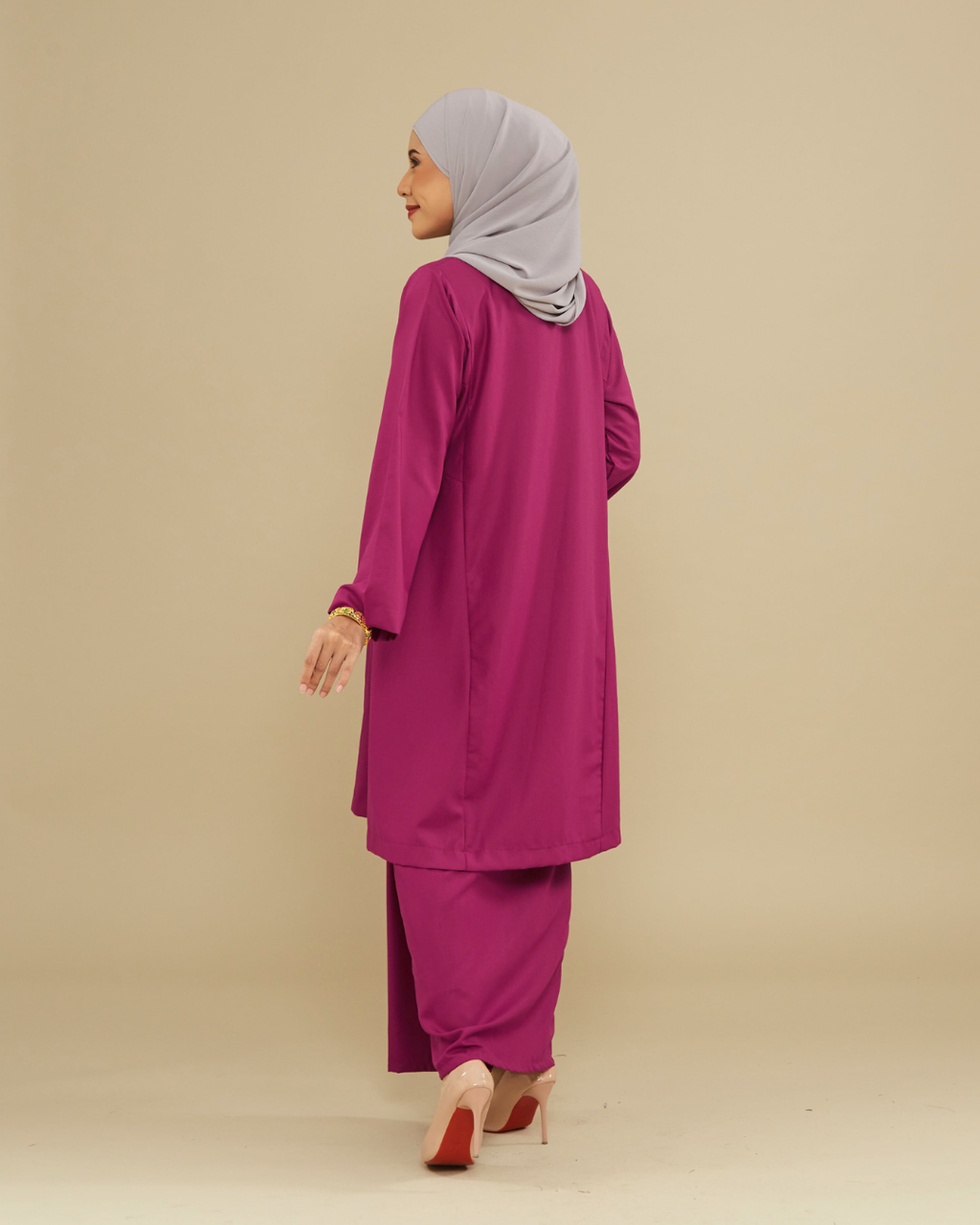KEMBOJA KURUNG PAHANG - FUSHIA