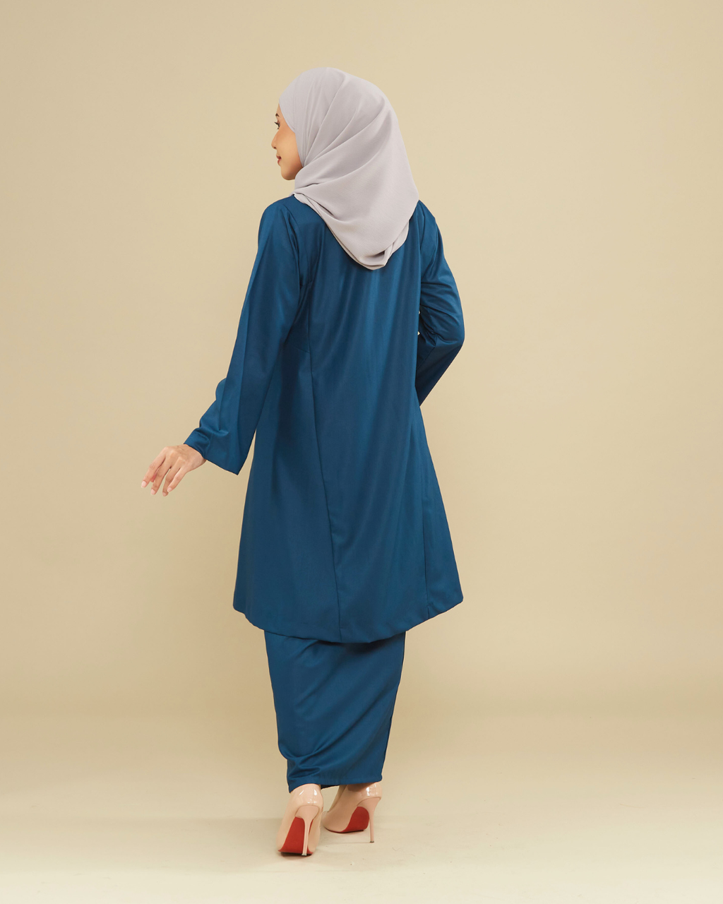KEMBOJA KURUNG PAHANG - TEAL