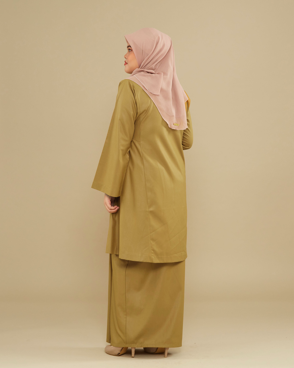 KEMBOJA KURUNG PAHANG - DUSTY GOLD