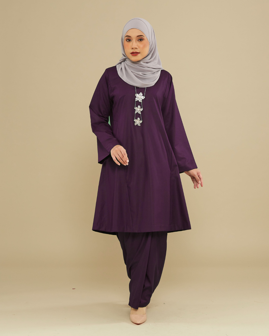 KEMBOJA KURUNG PAHANG - DARK PURPLE