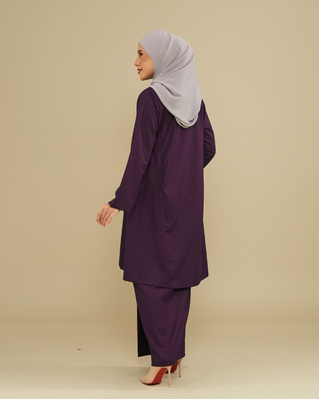 KEMBOJA KURUNG PAHANG - DARK PURPLE