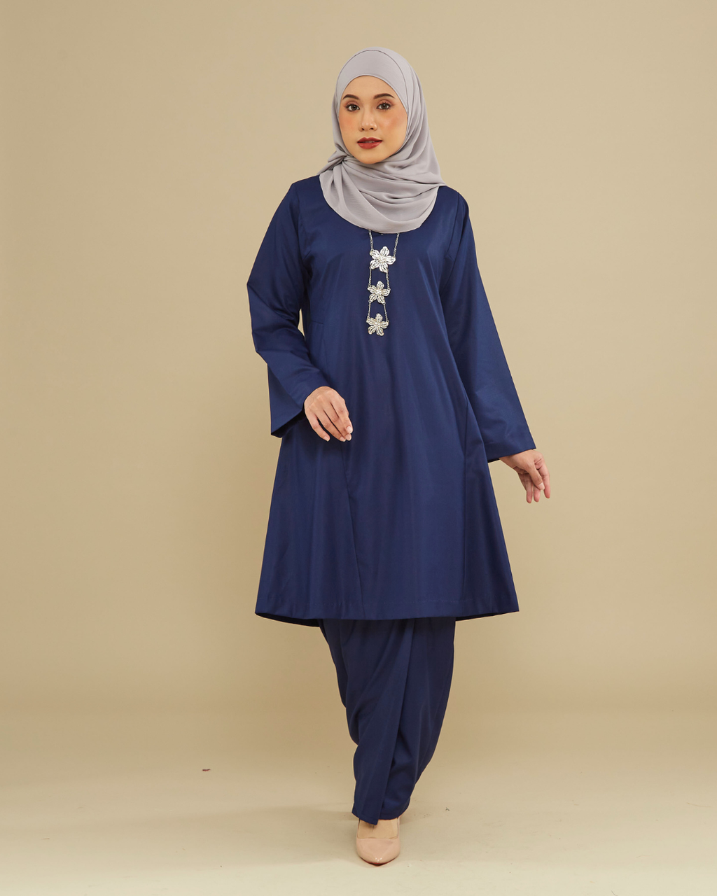 KEMBOJA KURUNG PAHANG - DARK BLUE