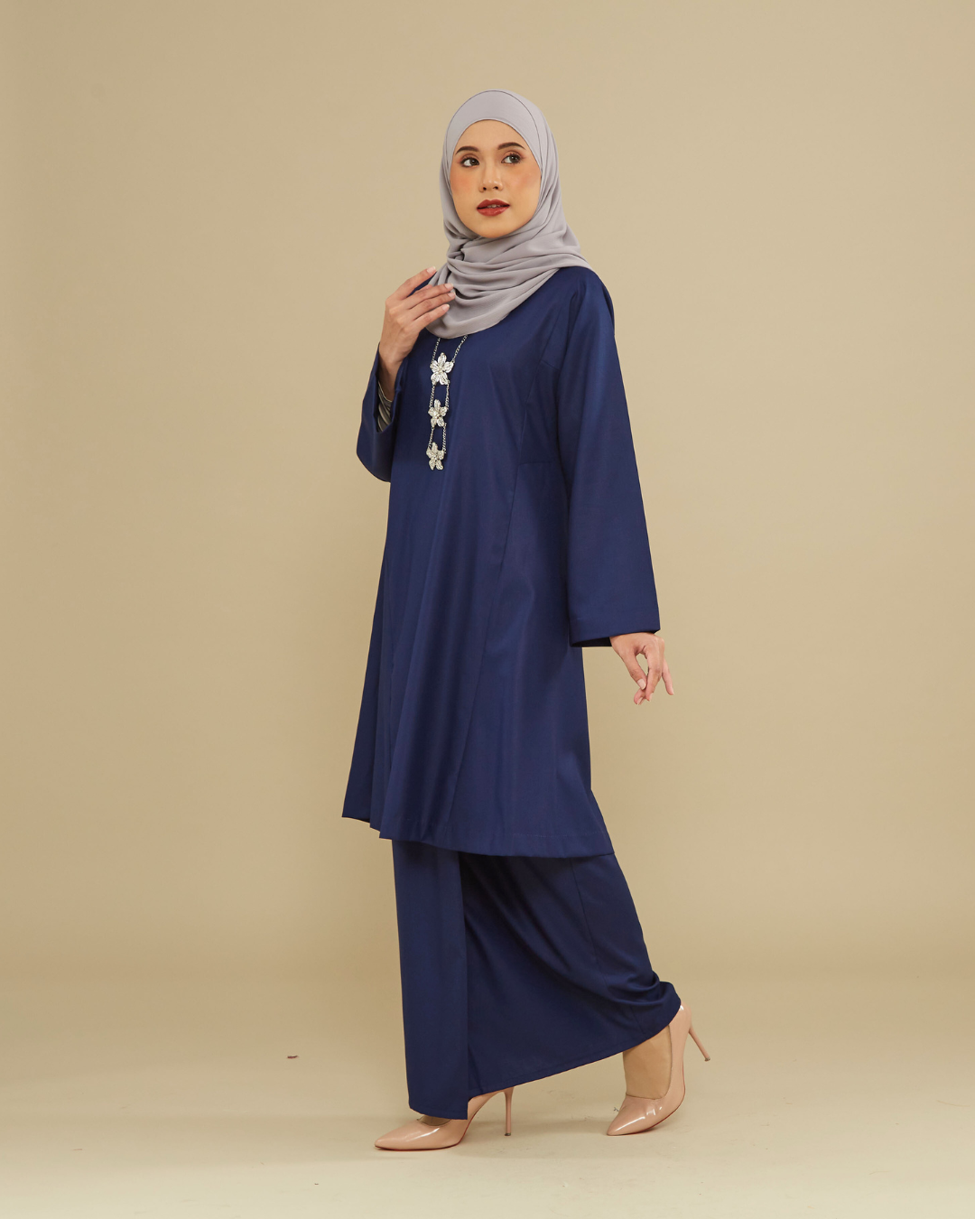 KEMBOJA KURUNG PAHANG - DARK BLUE