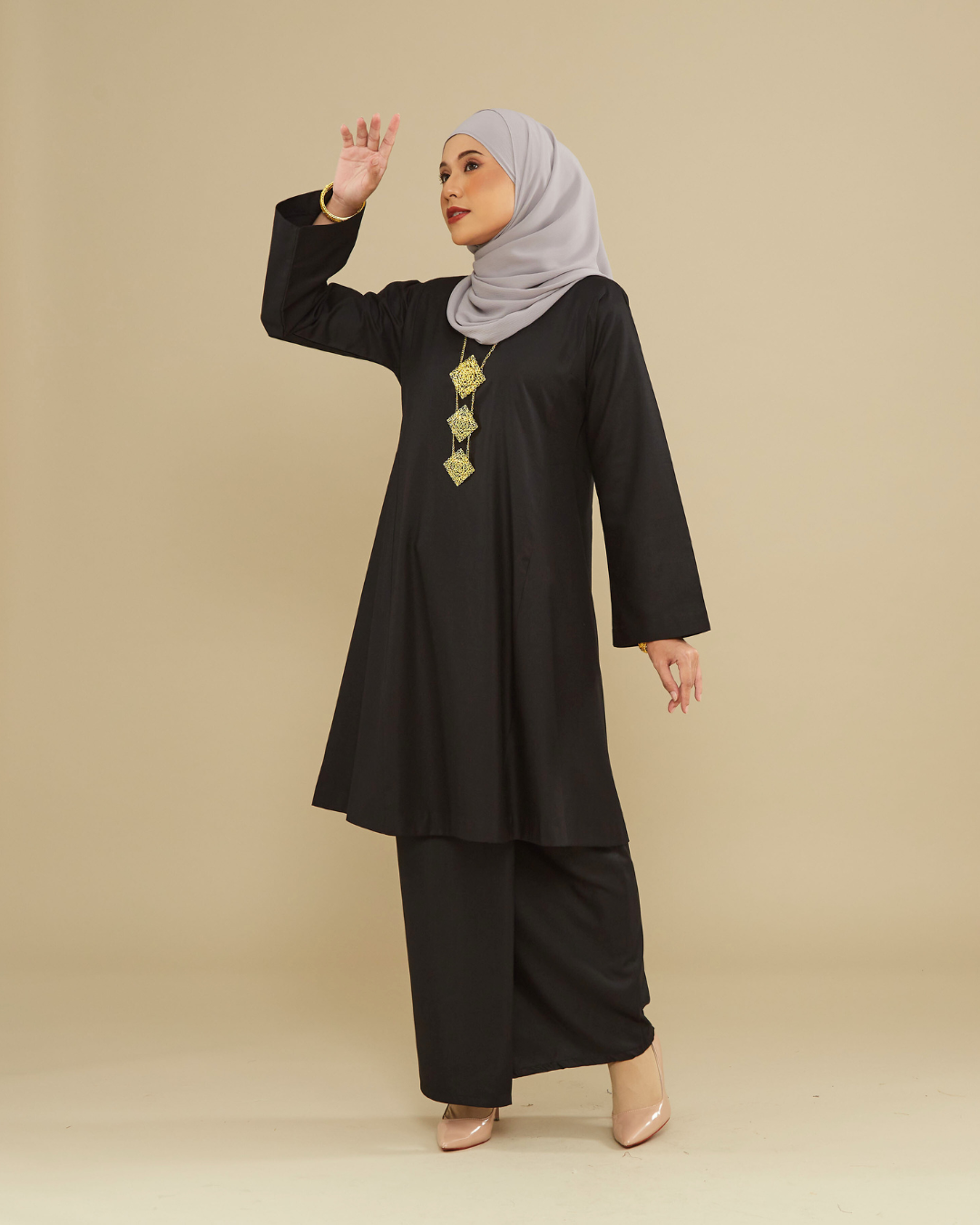 KEMBOJA KURUNG PAHANG - BLACK