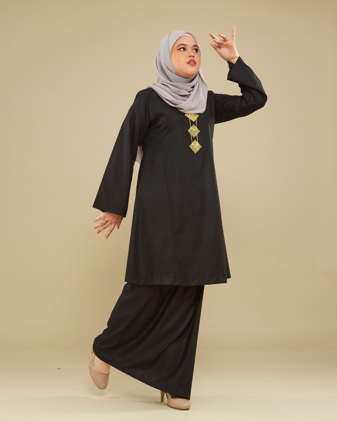 KEMBOJA KURUNG PAHANG - BLACK