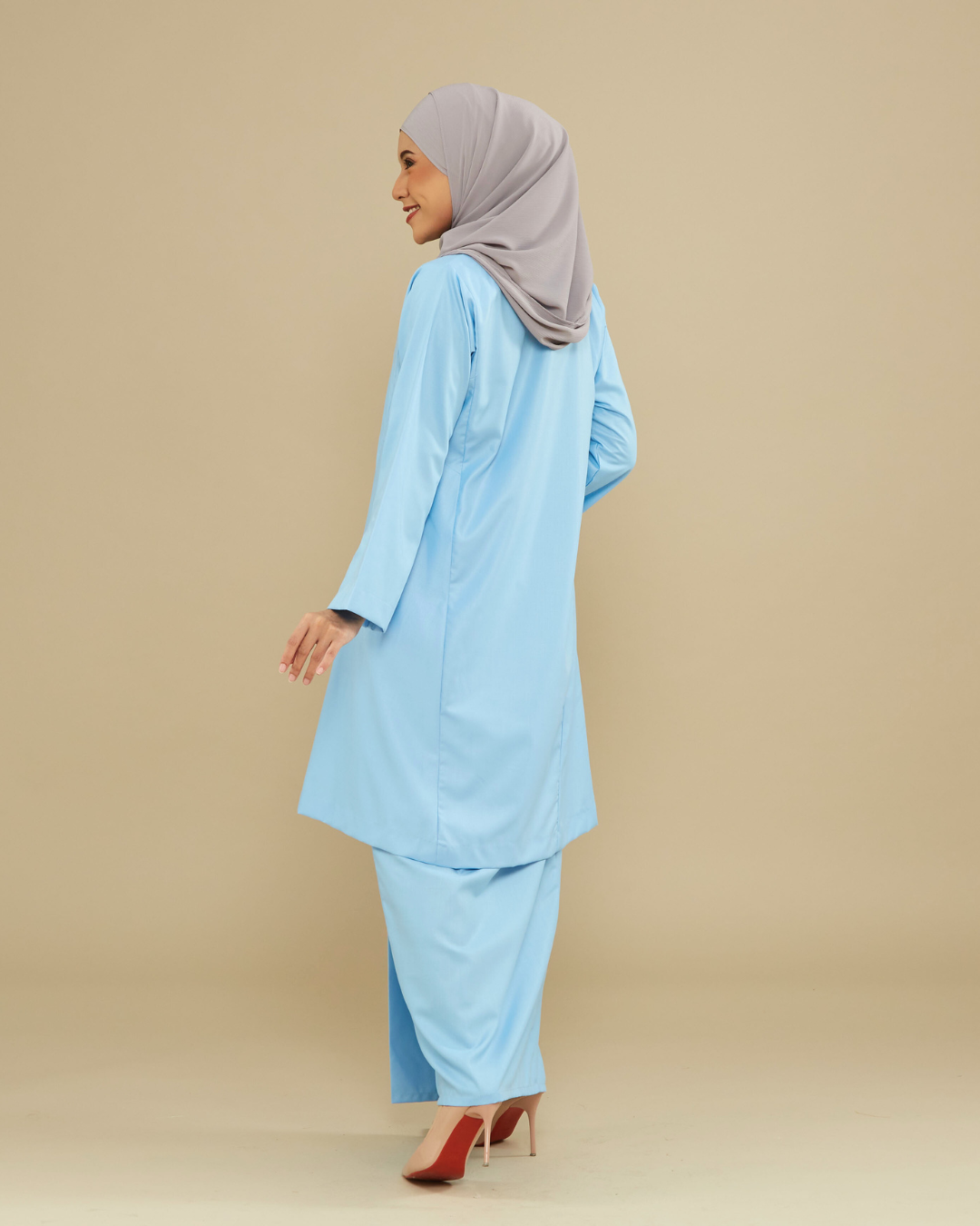 KEMBOJA KURUNG PAHANG - BABY BLUE