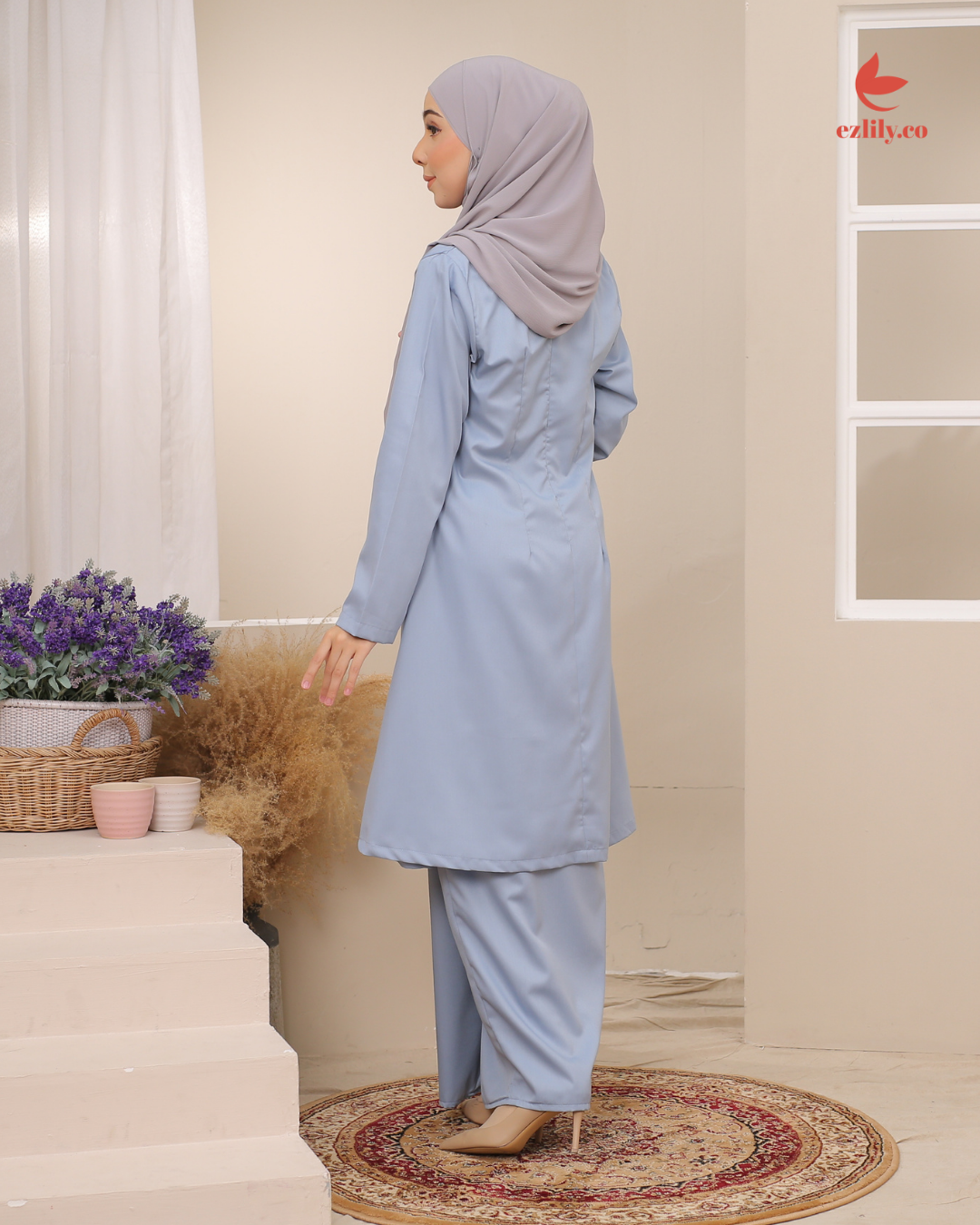 CEMPAKA KEBAYA - BABY BLUE