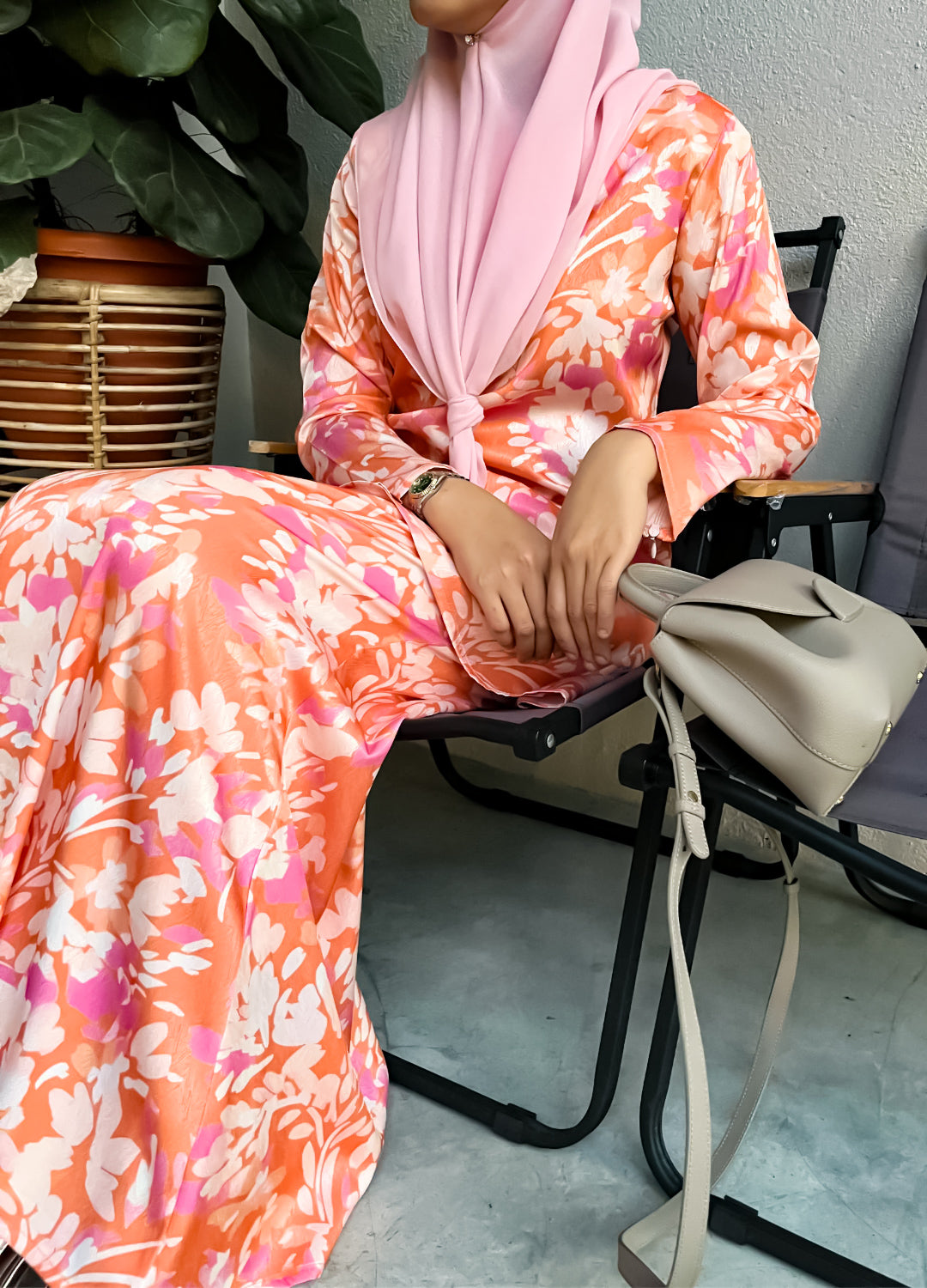 Lira Kurung Moden - Jingga