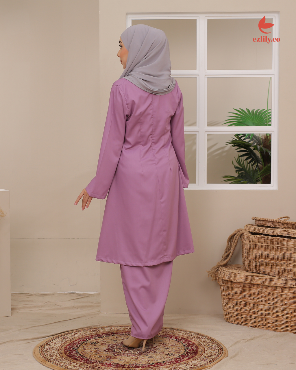 CEMPAKA KEBAYA - DUSTY PURPLE