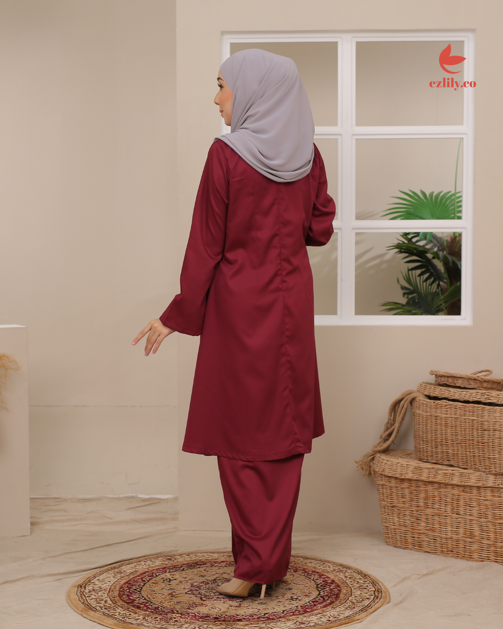 CEMPAKA KEBAYA - MAROON
