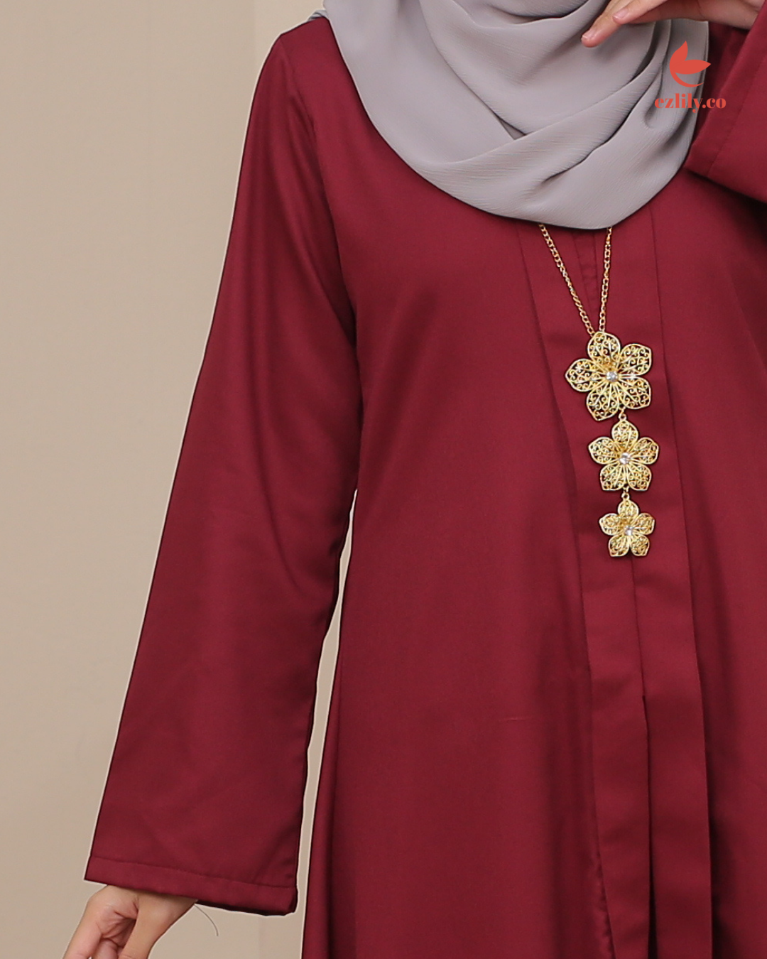 CEMPAKA KEBAYA - MAROON