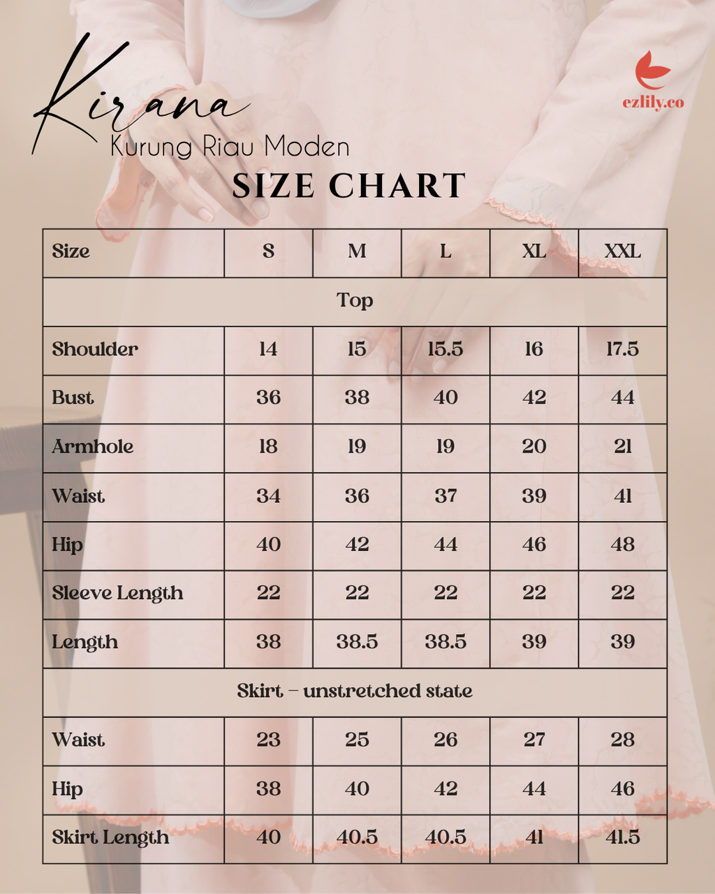 KIRANA KURUNG RIAU MODEN - APPLE GREEN