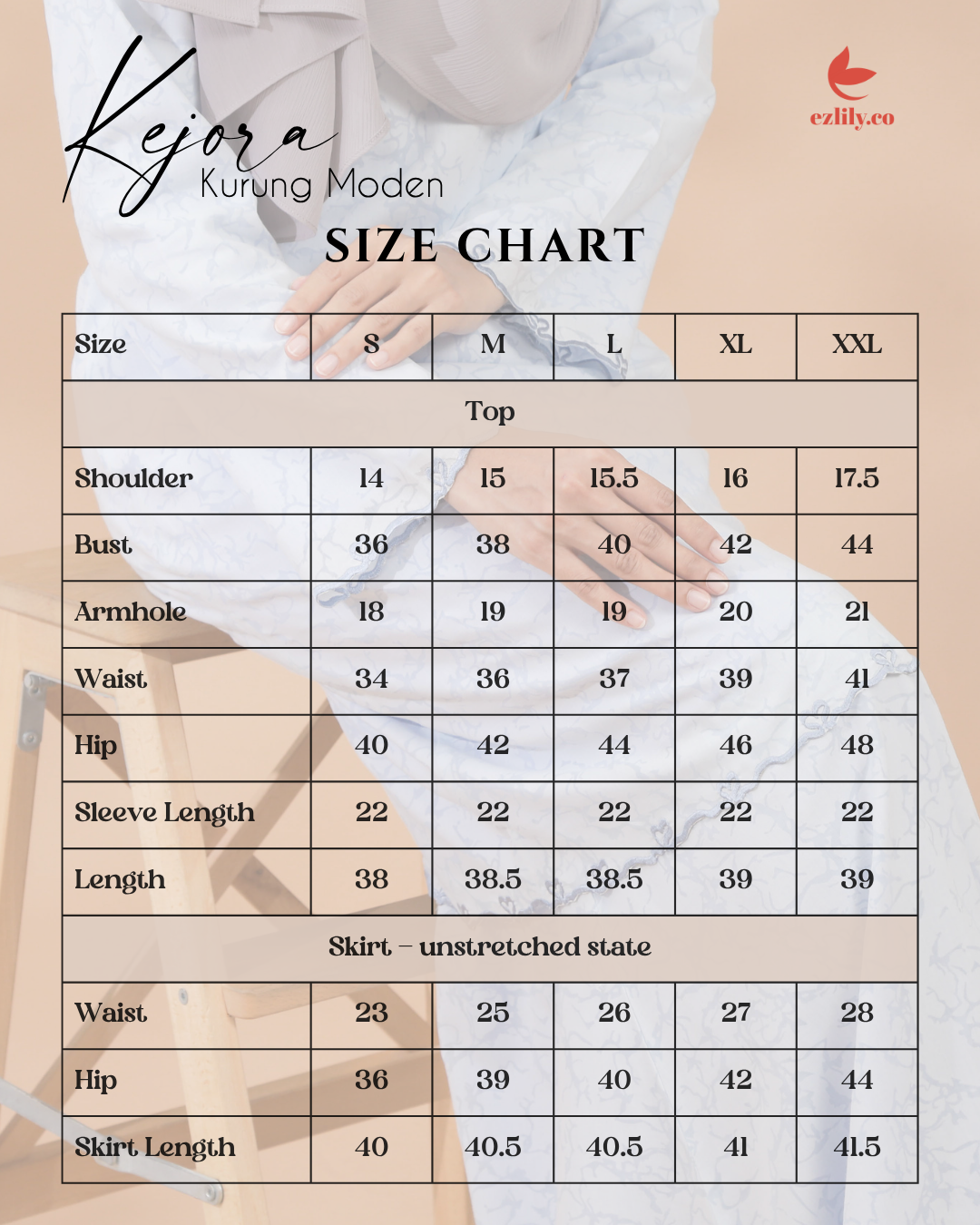 KEJORA KURUNG MODEN - APPLE GREEN