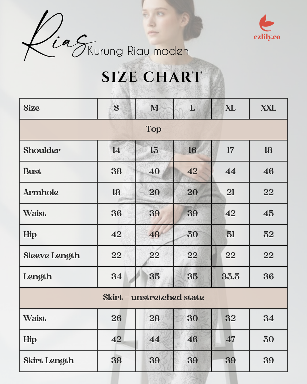 Rias Kurung Riau moden - Aura