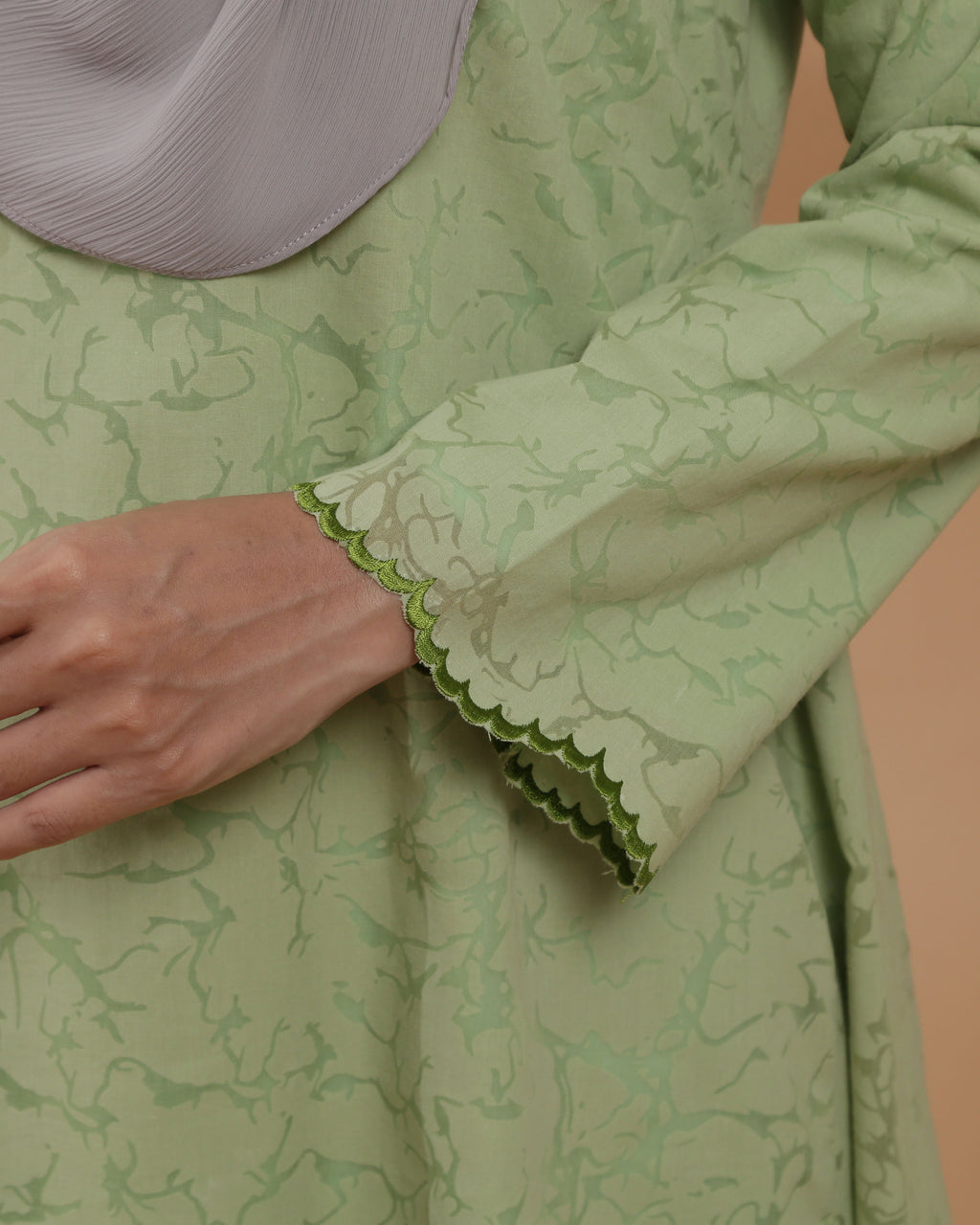 KIRANA KURUNG RIAU MODEN - APPLE GREEN