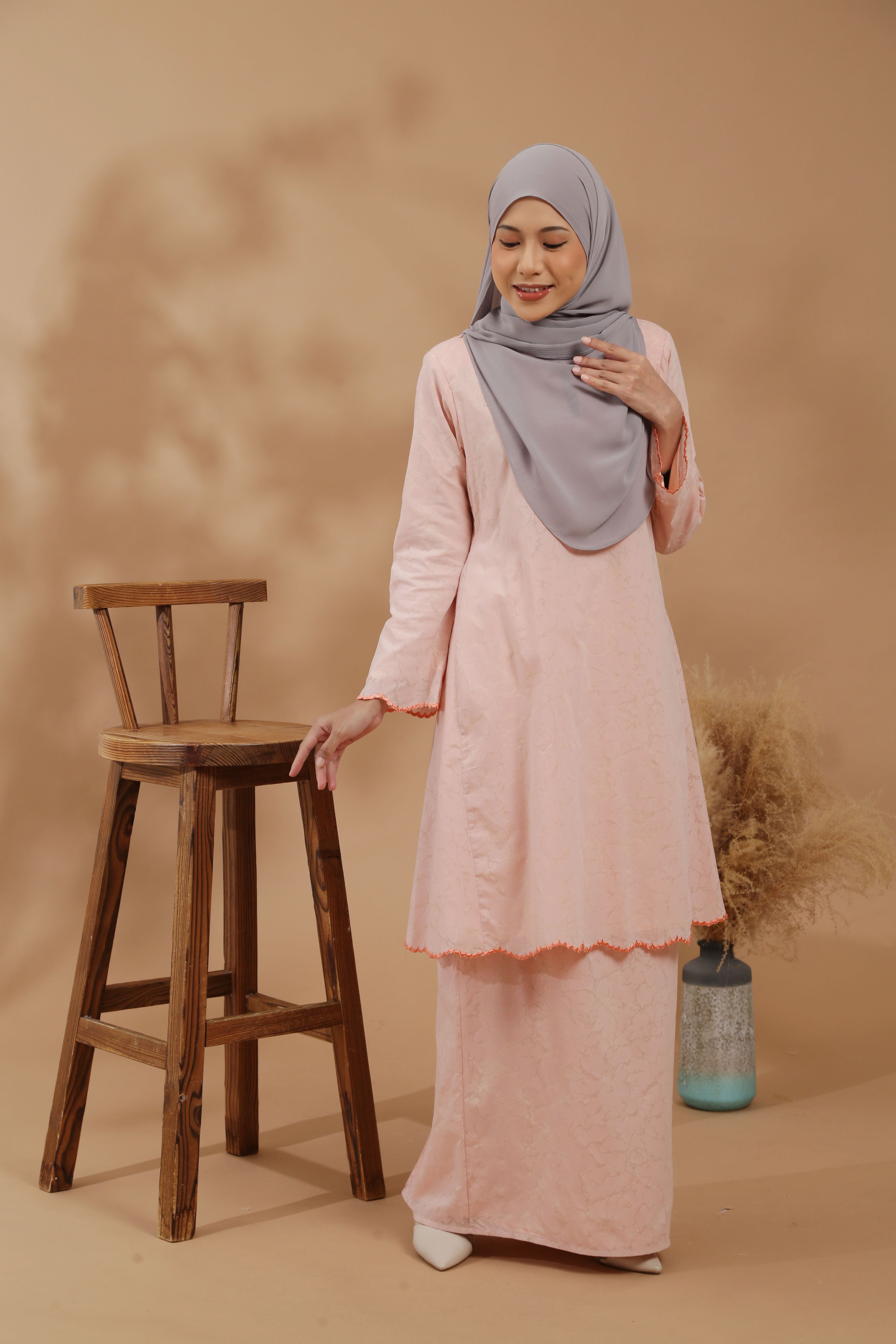 KIRANA KURUNG RIAU MODEN - PEACHY