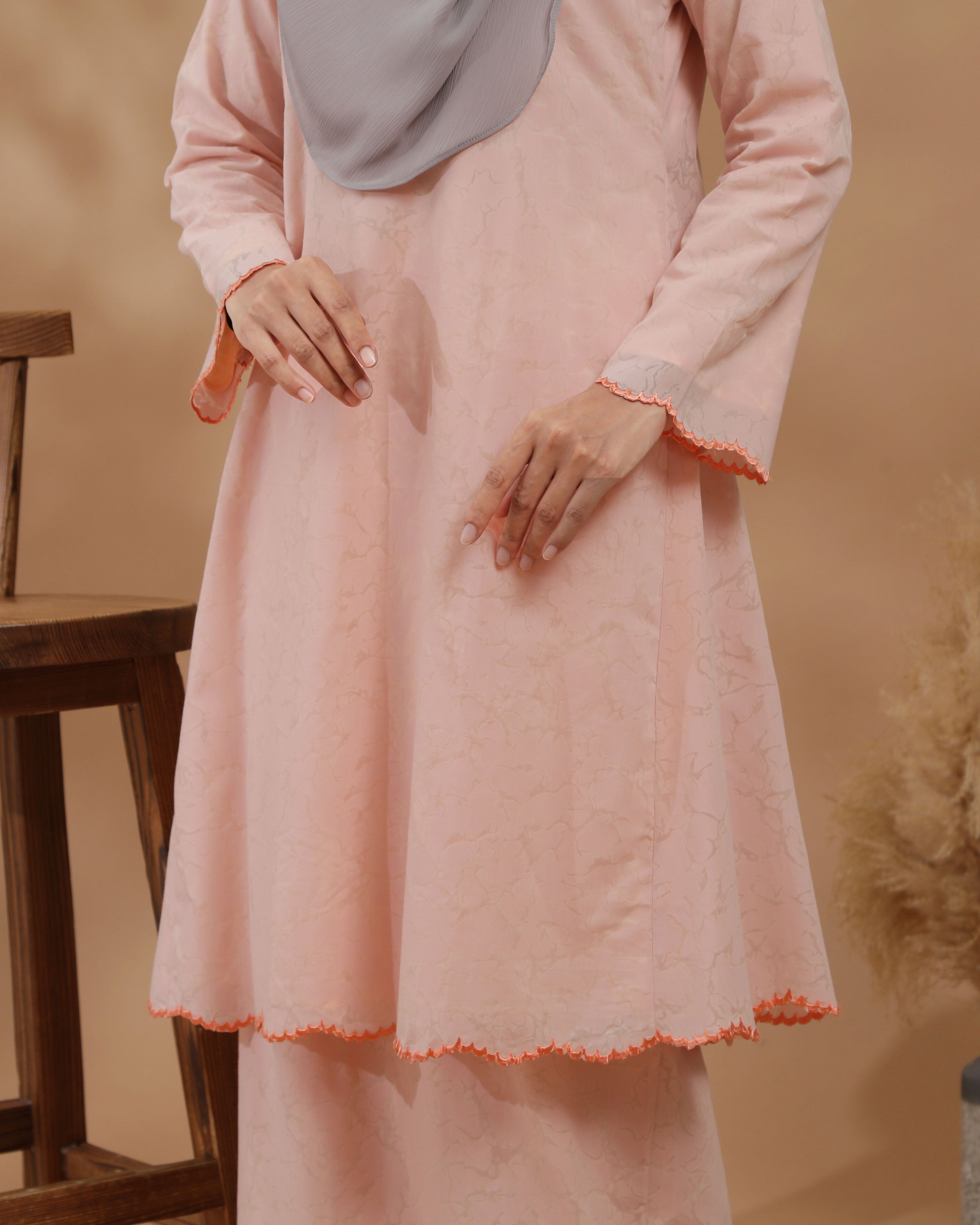 KIRANA KURUNG RIAU MODEN - PEACHY