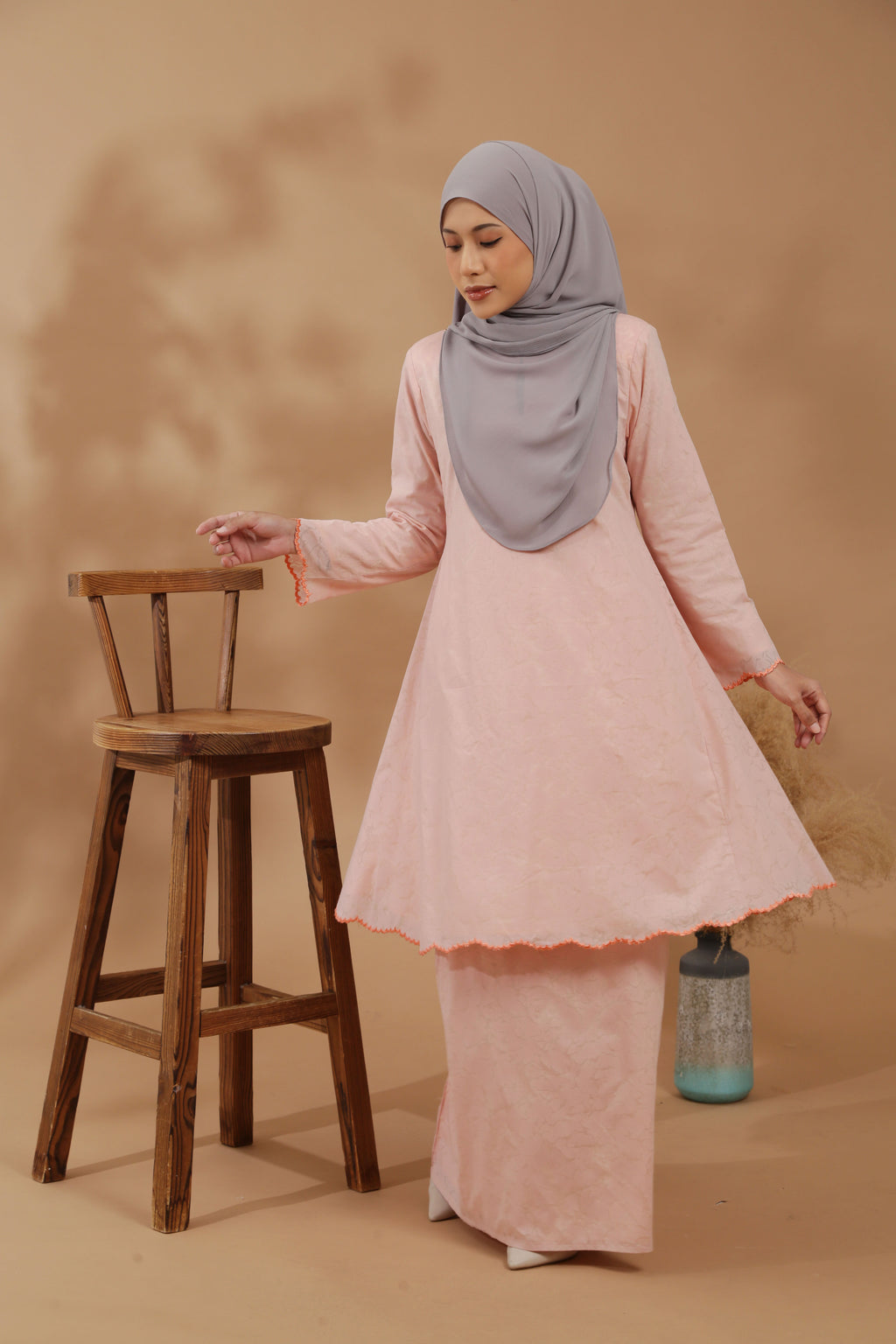 KIRANA KURUNG RIAU MODEN - PEACHY