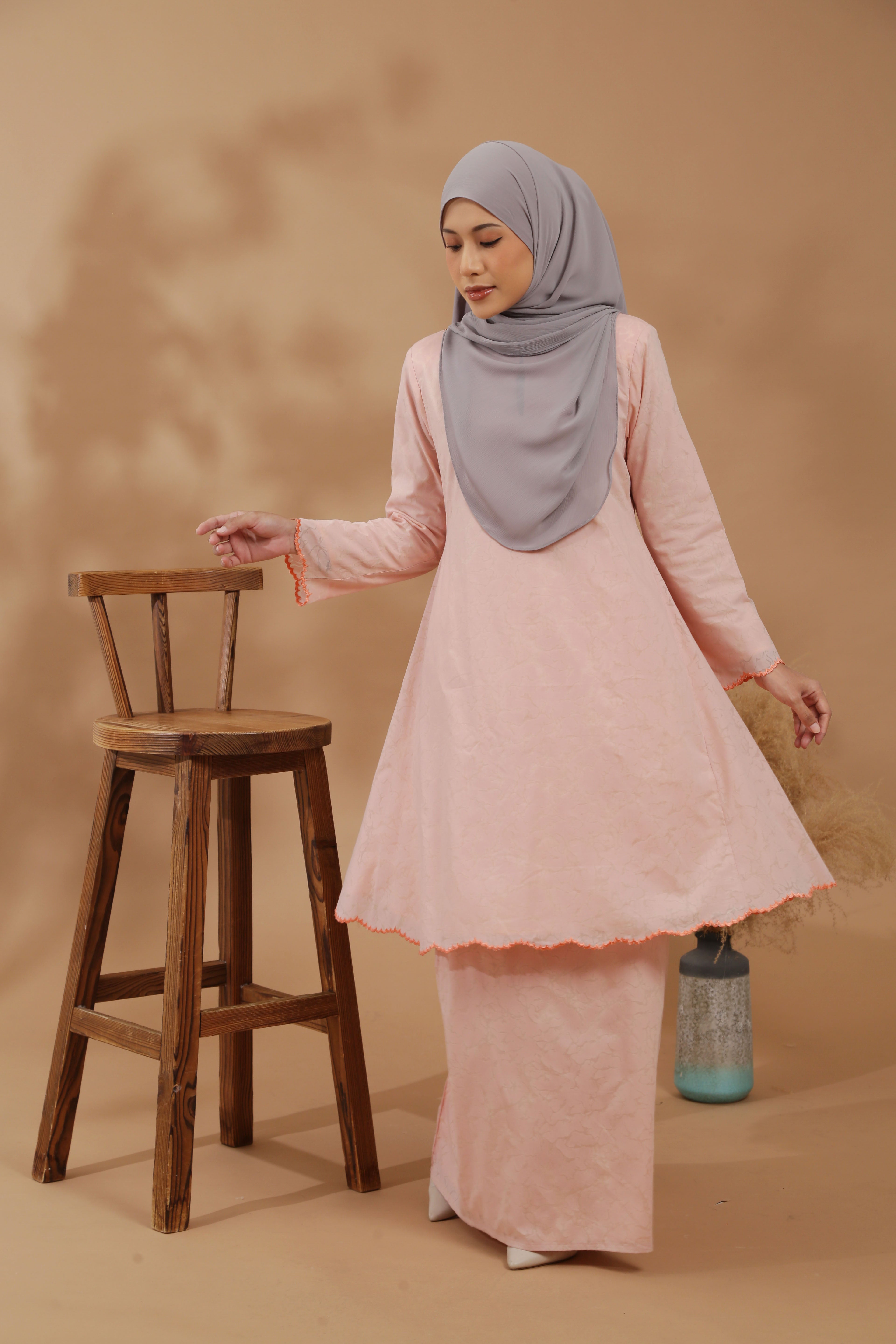 KIRANA KURUNG RIAU MODEN - PEACHY